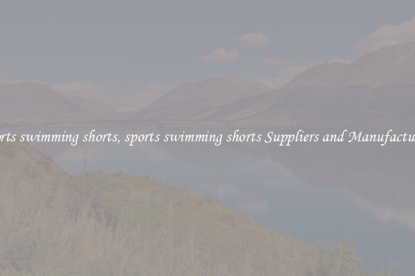 sports swimming shorts, sports swimming shorts Suppliers and Manufacturers