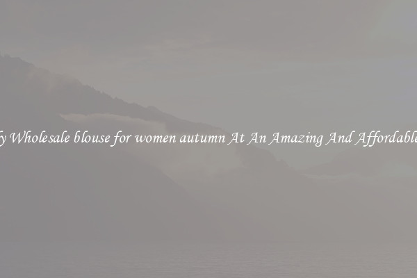 Lovely Wholesale blouse for women autumn At An Amazing And Affordable Price