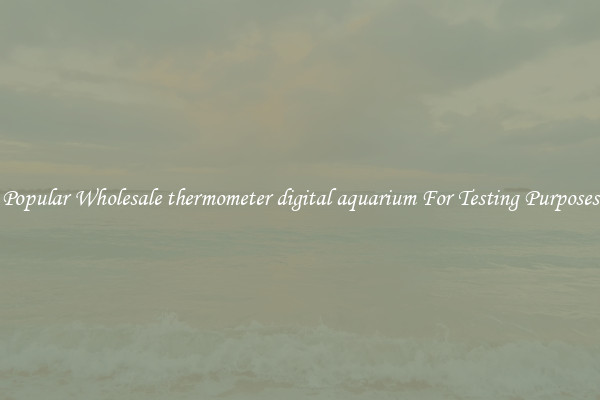 Popular Wholesale thermometer digital aquarium For Testing Purposes