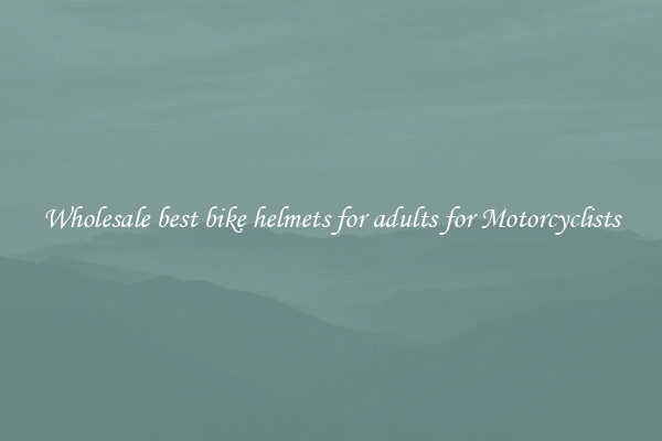 Wholesale best bike helmets for adults for Motorcyclists