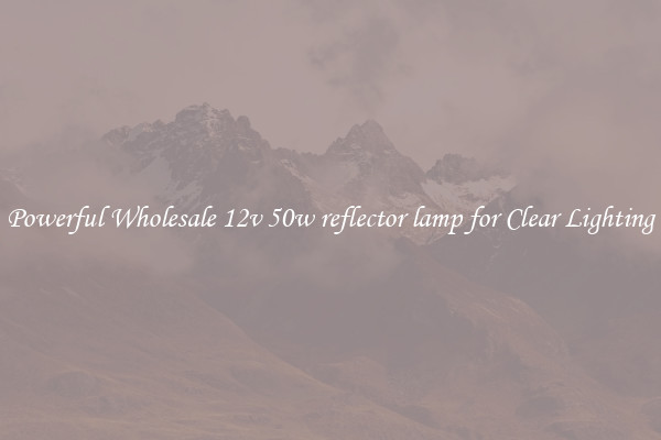 Powerful Wholesale 12v 50w reflector lamp for Clear Lighting