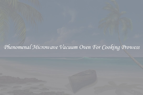 Phenomenal Microwave Vacuum Oven For Cooking Prowess