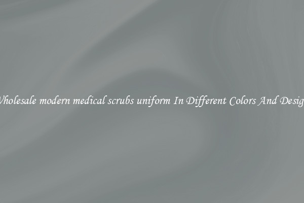 Wholesale modern medical scrubs uniform In Different Colors And Designs
