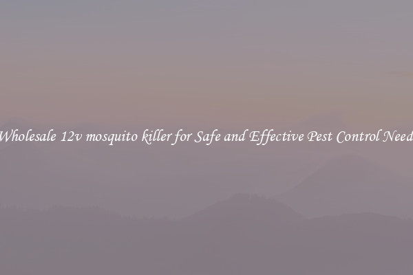 Wholesale 12v mosquito killer for Safe and Effective Pest Control Needs