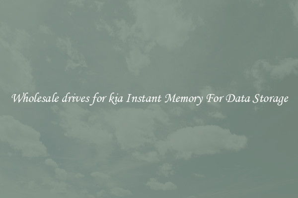 Wholesale drives for kia Instant Memory For Data Storage